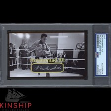 Muhammad Ali signed Cut 3x5