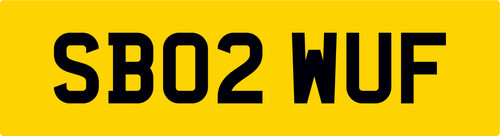 Sb02 wuf car reg - sb02, number