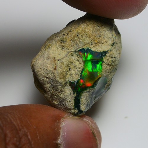 Black opal rough - opal, 34.45