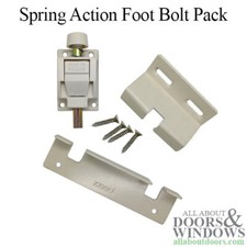 Amesbury Truth Foot Bolt For Patio Door Rectangle Spring Action Foot Bolt Stirke