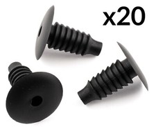 20x Clips For VW T4 T5 Interior Door Boot Lining Roof Carpet Panel Black Plastic
