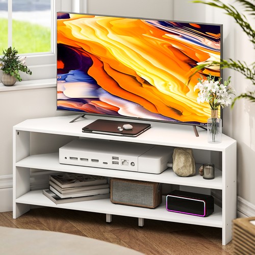 Homcom corner stand tv - corner,