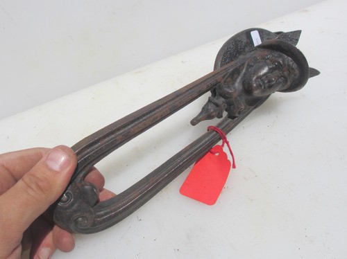 Antique iron door knocker - antique, old