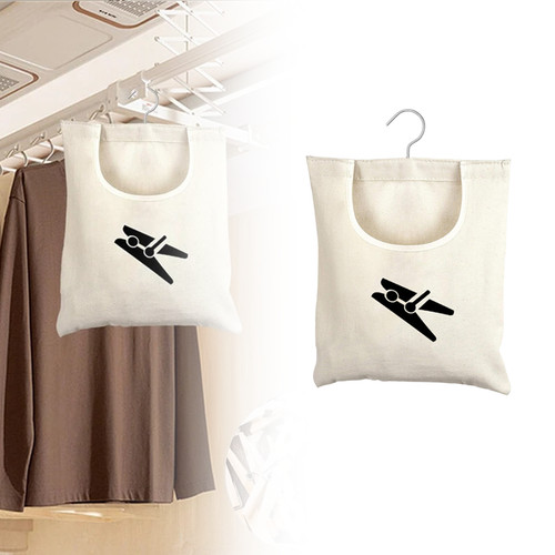 Hanging canvas peg bag cloth - hanging,