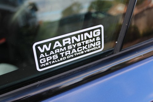 Car alarm stickers security - car,