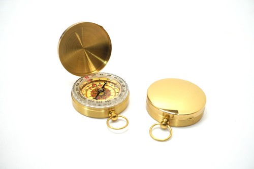Vintage brass style compass - vintage,