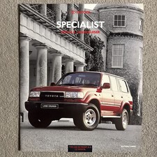 Toyota Specialist Edition 3 1992-93 UK Market Brochure Previa Land Cruiser II VX