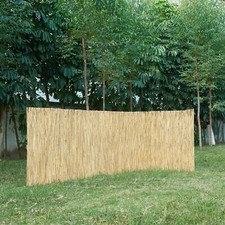 4M Natural Bamboo Screening Roll Panel Fence Peeled Reed Fencing Outdoor Garden