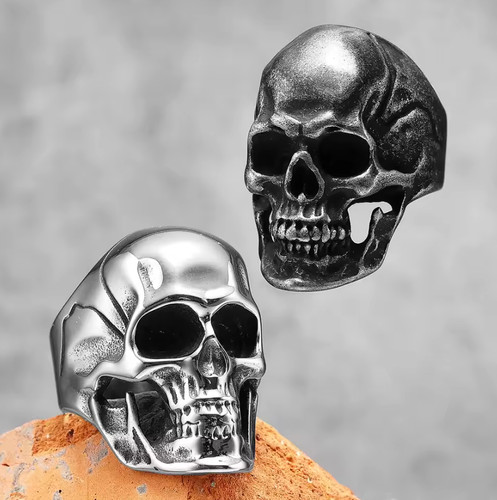 Men skull ring stainless - men's,
