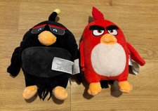 2 x angry birds plush cuddly