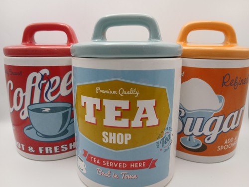 Retro set tea coffee - tea, sugar