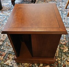 Kelvin Reproductions Wooden CD Storage Holder. 80 CDs. Yew wood effect.