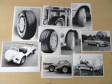 9 x Vintage Car Original Press