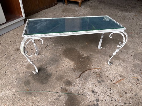 Ornate metal coffee table - ornate,