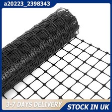 10Meter Plastic Poultry Fencing Mesh Fence Safety Garden Netting Black Roll
