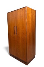 G PLAN TEAK WARDROBE DOUBLE DOOR FRESCO RANGE MID CENTURY RETRO C1970s