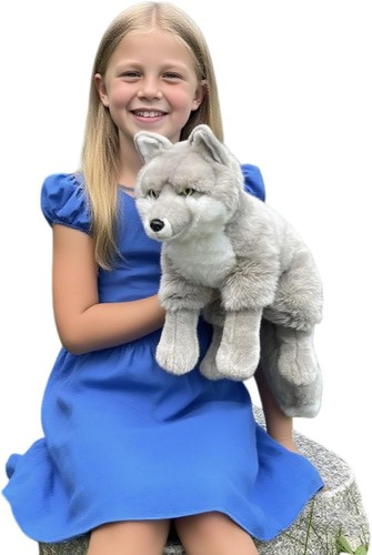 Silver fox plush - fox,