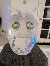 SWAROVSKI CRYSTAL OWL LARGE 010022 MINT BOXED CERT RETIRED RARE