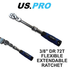 US PRO 3/8" Flexi Flexible Extendable Socket Ratchet 72t 5162