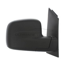 VW Caddy Van Mk3 2004-2021 Door Wing Mirror Manual Black Drivers Side Right Hand