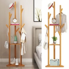 Solid Wood Coat Rack Stand