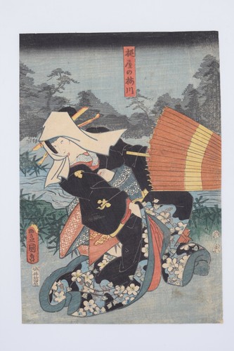 Japanese edo original - original, ukiyo-e