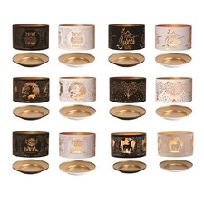 Jar Candle Shade & Tray Set Silhouette Room Fragrance Various Designs Aroma