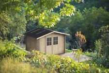 Casetta in Legno da Giardino 215x180cm Block House 25 mm Resistente e Spaziosa