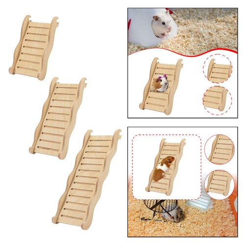 Wooden hamster ladder ramp - hamster,