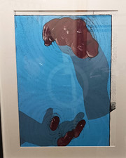 2017 Dave Kloc Hands Coming Through Limited Edition Art Screen Print Poster