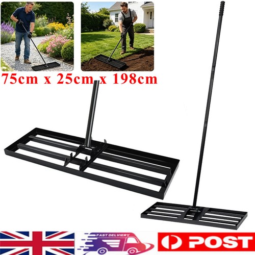 Levelling rake with tiltable - levelling,