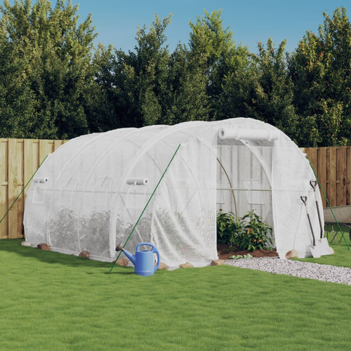 Greenhouse 4x3x2m white - 4x3x2m,