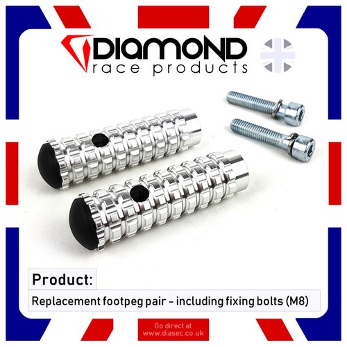 Diamond replacement footpegs - diamond,