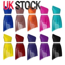 Kids Girls 2 Pieces Ballet Dance Jazz Lyrical Dance Costumes  Leotard Dancewear