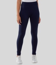 QED London Navy Fleece Lined Leggings 8/10 12/14 16/18 20/22 24/26