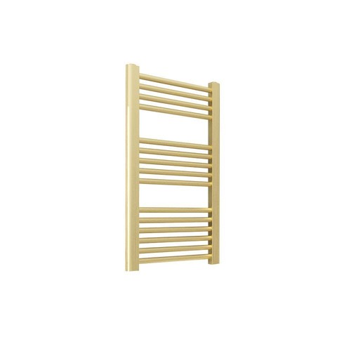 Brushed brass heated towel - brushed,