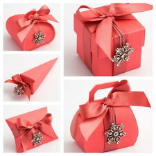 Silk Coral Wedding Favour