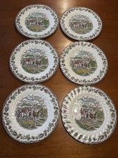 Myotts Country Life Dinner Plates 10” Set Of 6 