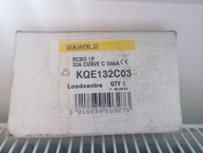 Square D RCBO 32A 30mA AC Clip-In Strip KQE132C03 Type C New Old Stock