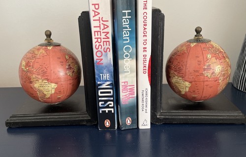 Globe bookends sepia - bookends,
