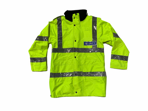 Vis security badged jacket - hi,