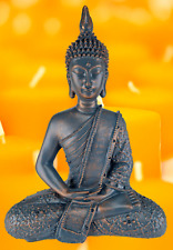Buddha Beautiful Statue Meditation Ornament Copper Blue Colour Peaceful Large