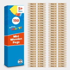 150 Mini Wooden Pegs Craft
