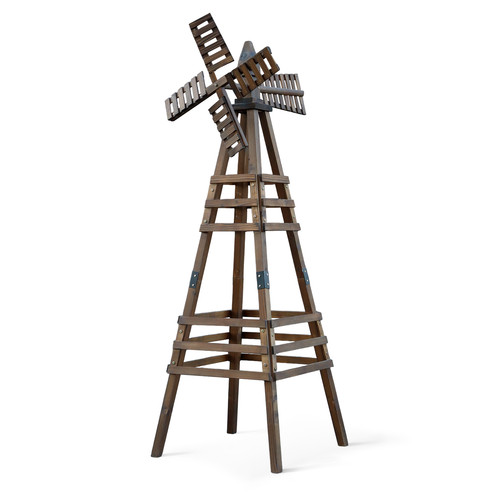 6ft wood windmill - 6ft, backyard