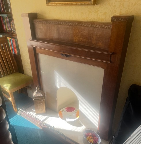 Antique oak 1930 fire - antique,oak, 1930’s