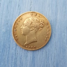 22CT Gold Half Sovereign 1849