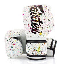 Fairtex Painter Muay Thai Boxing Gloves BGV14PT Sparring Kickboxing Unique White