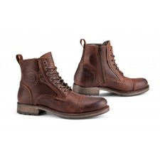 Falco Kaspar Vintage Leather Motorcycle Boots Mens Brown