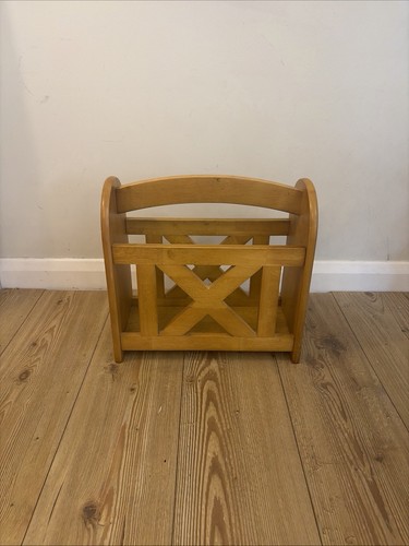 Vintage beech wooden magazine - vintage,