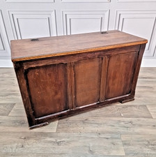 Vintage Oak Trunk Coffer -